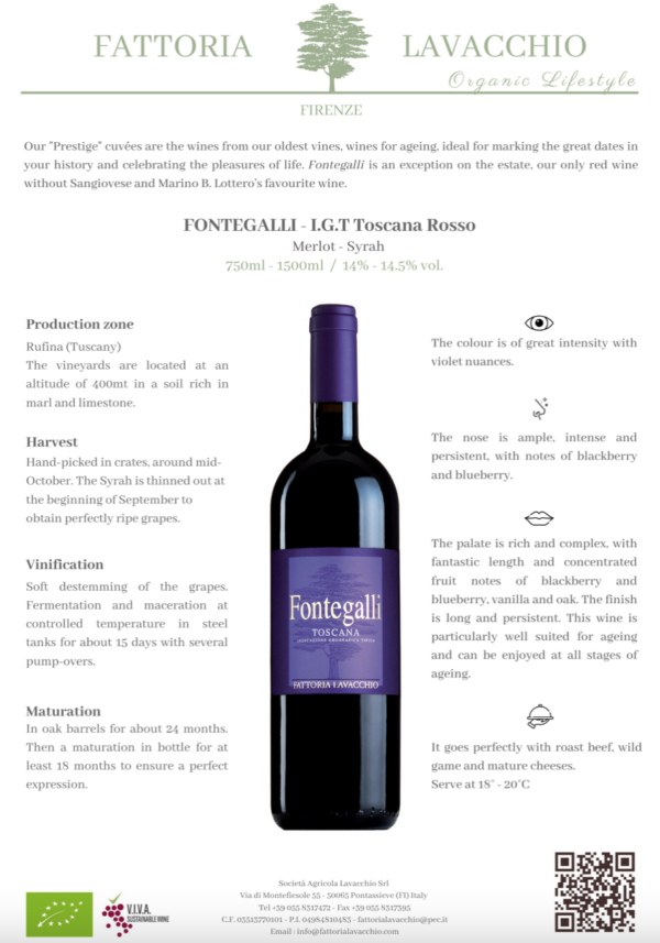 FONTEGALLI, IGT Toscana 2014, Itaalia 0,75L 14% - Image 2