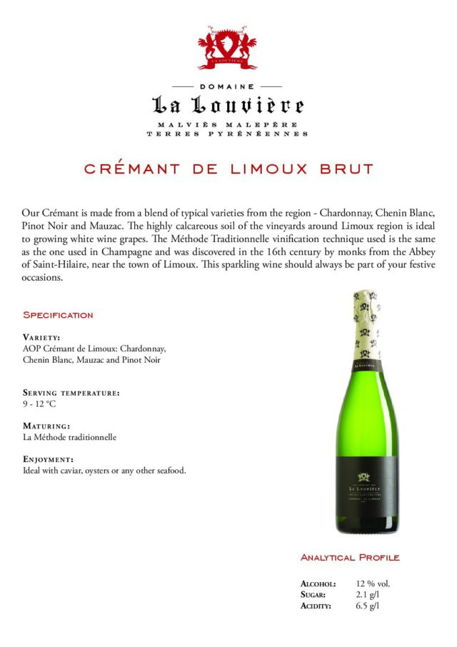 cremant-de-limoux-brut-en-pdf.jpg Crémant de Limoux Brut , Prantsusmaa, 75cl, 12% vol