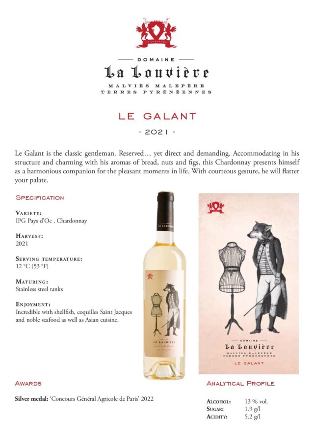 Le Galant - IGP Pays d'Oc Chardonnay, Prantsusmaa, 75cl, 13%vol